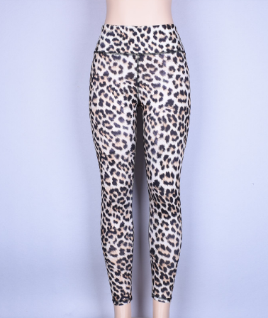 High waist leopard leggings women sportswear fitness clothing