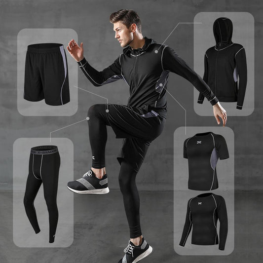 Men Sportswear Compression Sport Suits Running Sets