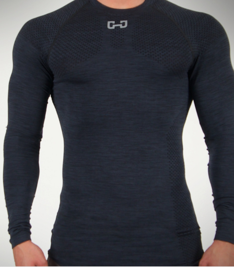 Long-sleeved tights fitness clothes sports tops high-elastic