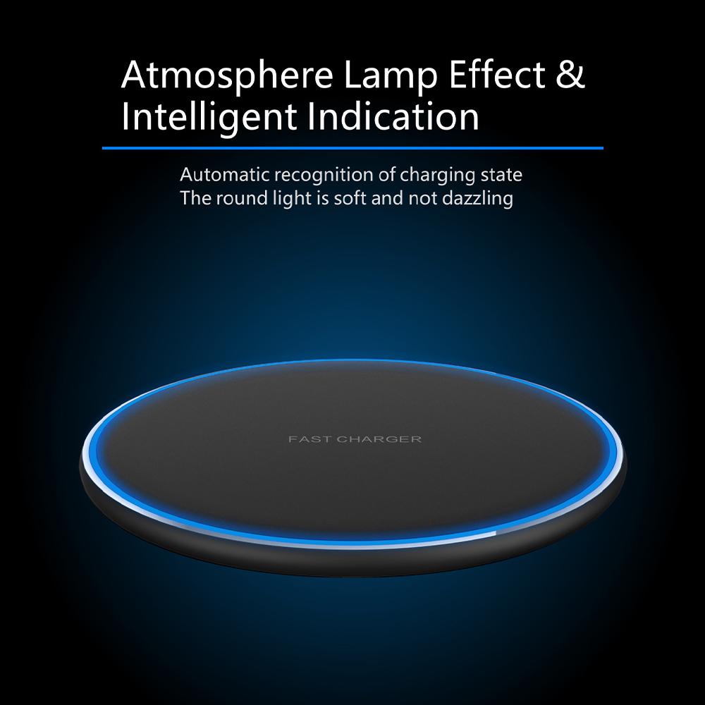 10W Qi Mobile Phone Portable Fast Wireless Charger-SP