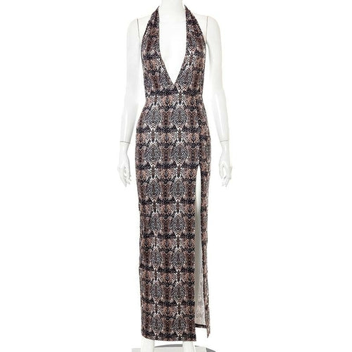 2021 Halter Sexy Backless long Dresses