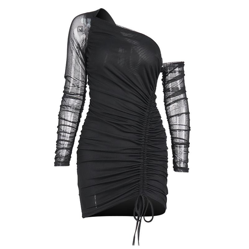 2021 Sexy Backless Halter Sexy Cut-Out Women Mini DressesĀ