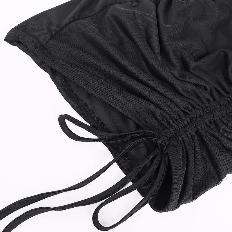 2021 Sexy Backless Halter Sexy Cut-Out Women Mini DressesĀ