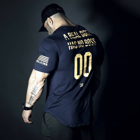 Round neck stretch fitness t-shirt