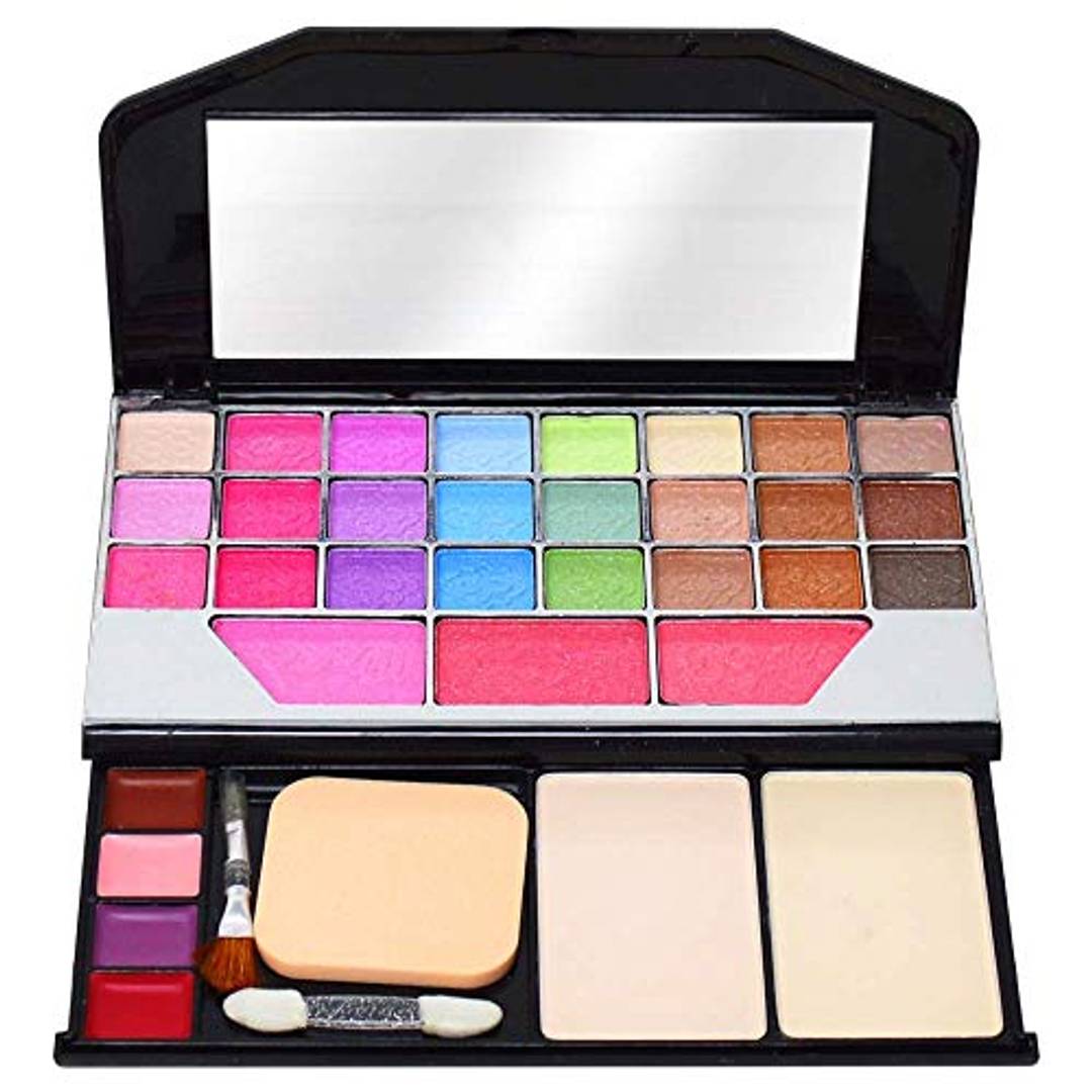 Makeup kit + 5 pcs Makeup Brush + 2 pc Blender Puff And Eyeliner pen