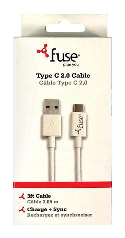 FoneGear  3 ft. L USB Charging and Sync Cable  1 pk