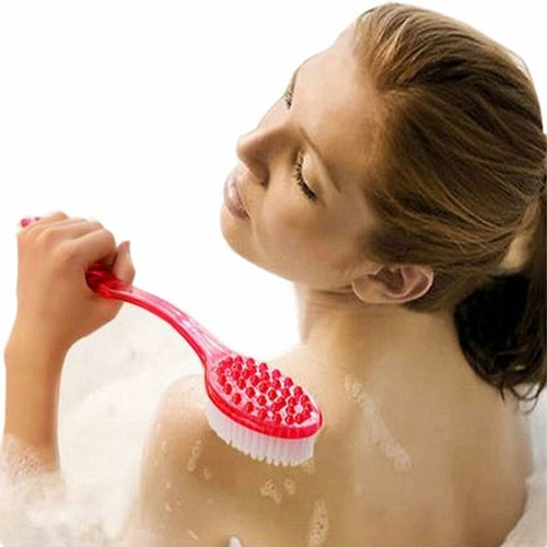 Long Handle Back Brush Back Body Bath Shower Sponge Scrubber Bath