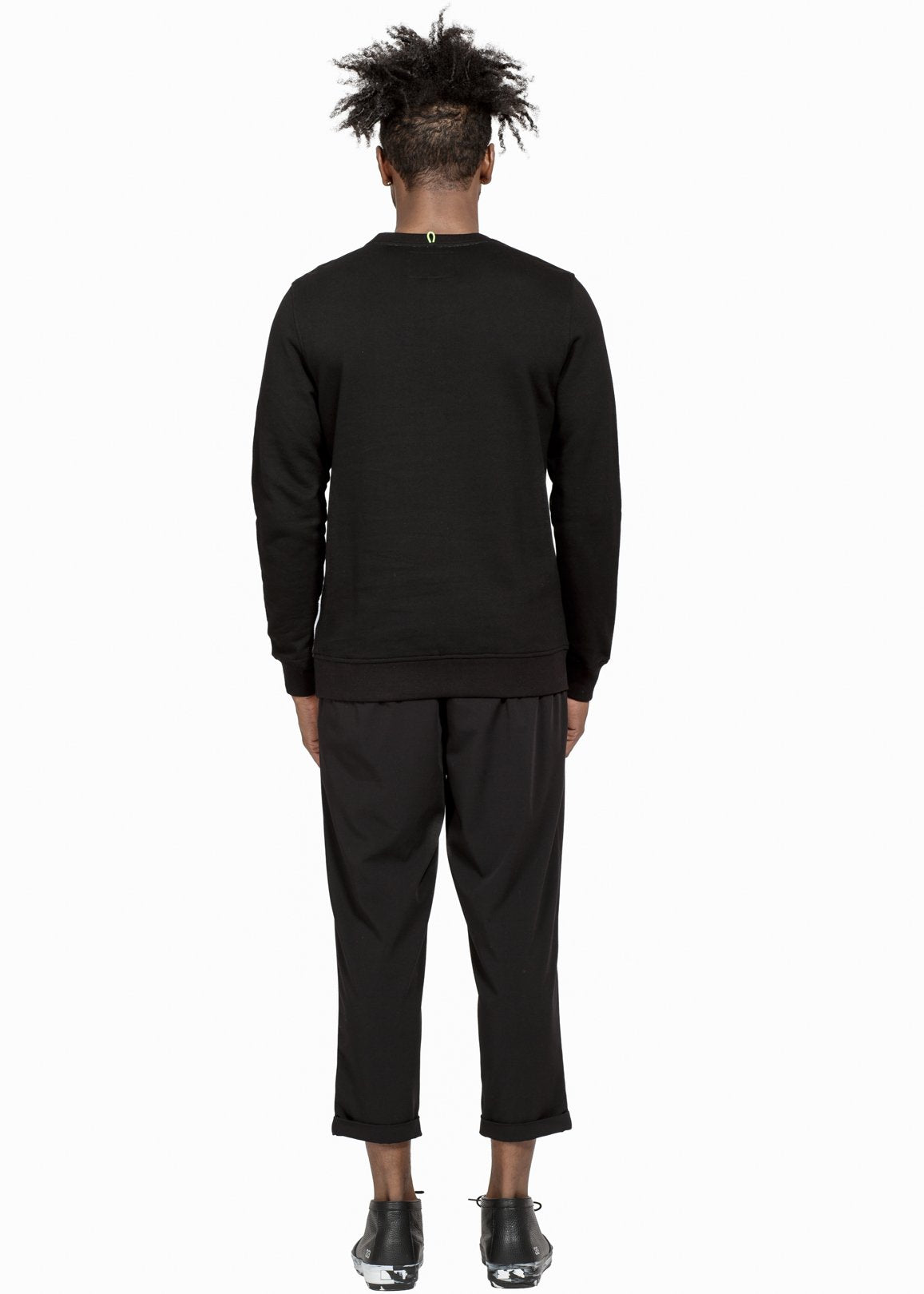 Konus Men's Sweatshirt w/ Panelling in Black
