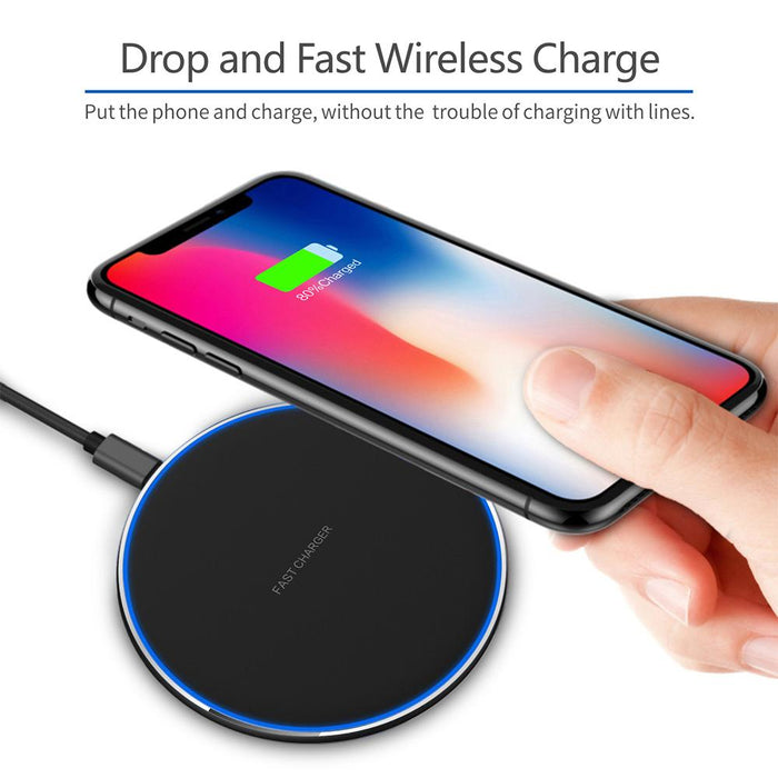 10W Qi Mobile Phone Portable Fast Wireless Charger-SP