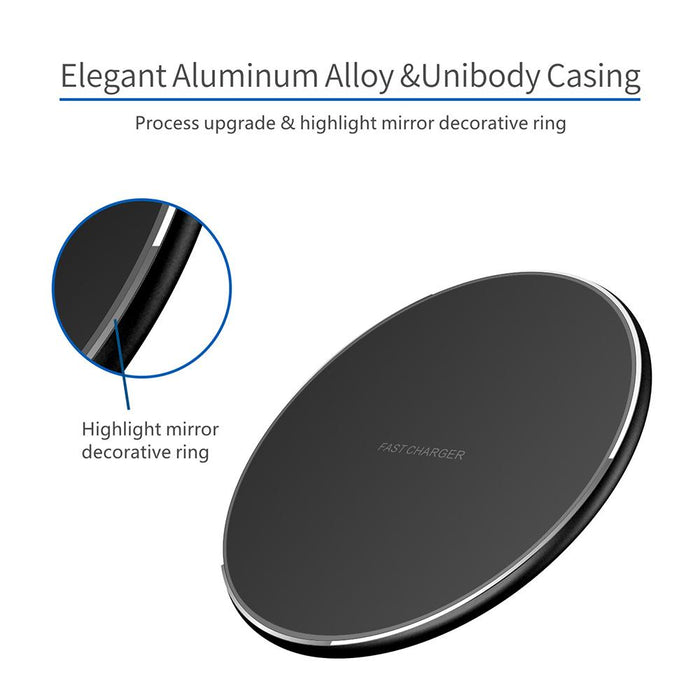 10W Qi Mobile Phone Portable Fast Wireless Charger-SP