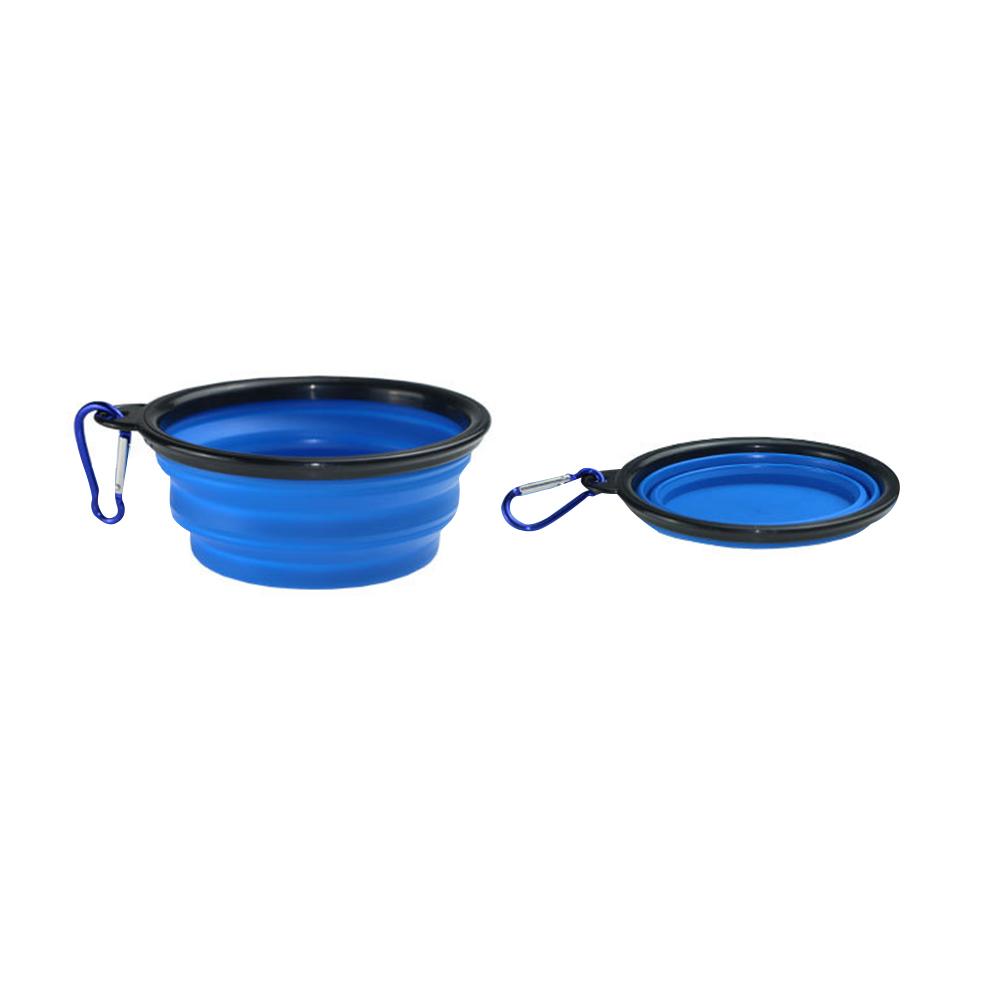 Pet Bowl Silicone Collapsible Reusable Portable for Pet Feeding SP