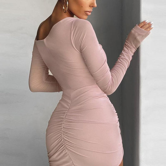2021 Sexy Backless Halter Sexy Cut-Out Women Mini Dresses 