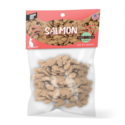 Nava Pets Wild Salmon Grain-Free Cat Treats - 2OZ
