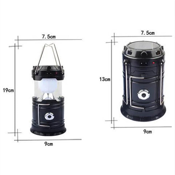 Solar Outdoor Led Camping Light With Portable Charging Power Bank