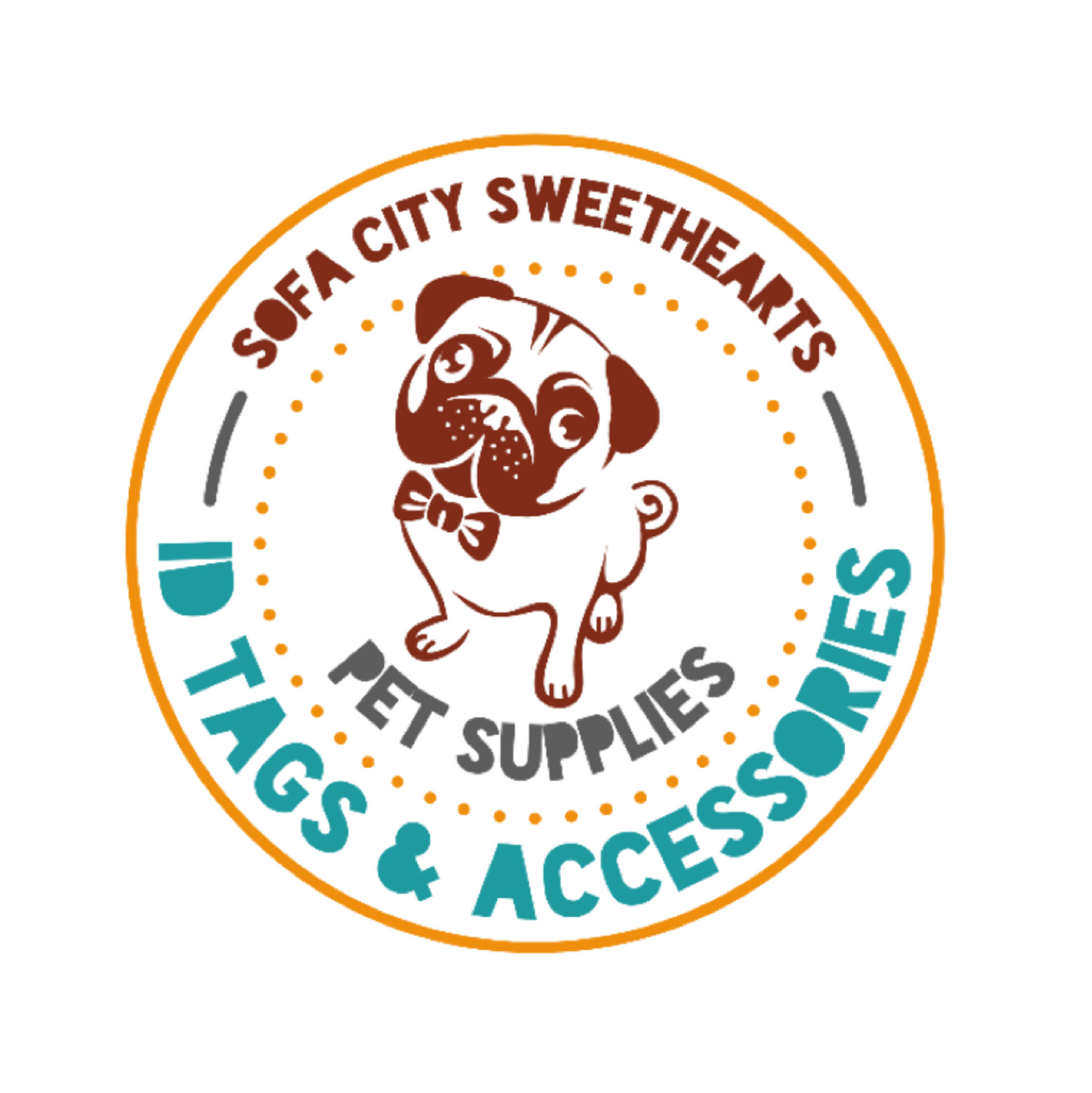 Autumn Stripes Pet ID Tag